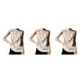 thumbnail image 4 of Guardurnaity Transpirable y cómodo Halter Top Mujeres Love - Para el verano Camiseta Top Tops Mujeres Tank Tops Camisola Sexy Ligero A38 Champagne Type1 NO1, 4 of 5