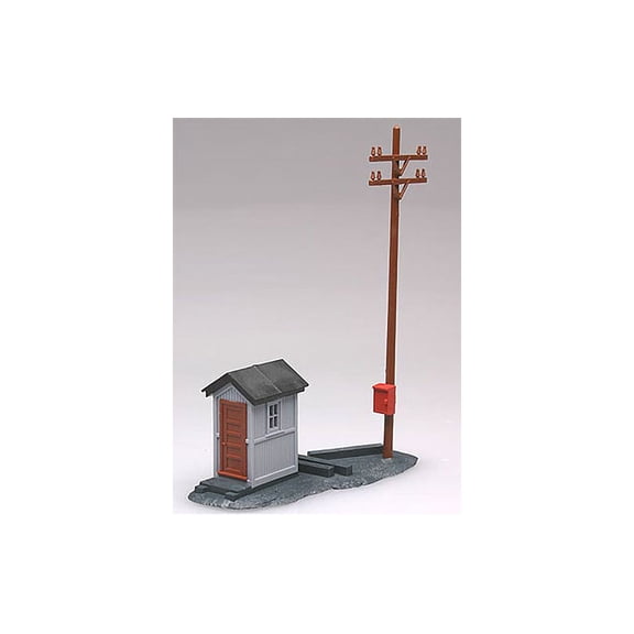 Atlas Model 705 Telephone Shanty and Pole Kit HO ATL705