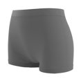 thumbnail image 4 of idosla Women Workout Booty Shorts Impact Scrunch Lifting Biker Gym Hot Shorts Spandex for Yoga Running (Grey, XL), 4 of 7