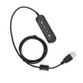 thumbnail image 1 of USB Plug QD Cable Adaptor, Wired Headset Adapter Durable Portable Convenient  For 3.5mm Headset Equipment Blue,Red,Black,Gray, 1 of 8
