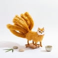 thumbnail image 5 of vlrwzc Cute Plush Nine-Tailed Fox Handmade Soft Fox Plushy Doll Exquisite Foxes Plush Figure Home Decorations for Adults, 5 of 7