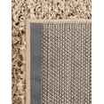 thumbnail image 6 of Unique Loom Everyday Shag Collection Area Rug - Solid (7' 10" Square Taupe), 6 of 6