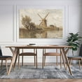 thumbnail image 5 of Dutch Windmill Landscape Painting, Windmill Wall Art, Vintage Holland Countryside Oil Painting, Landscape Oil Painting, Printable Wall Art Poster for Room Aesthetics Canvas Wall Art Poster, 5 of 7
