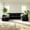 Black-U, variant on ReeQuo 104" Oversized Boneless Sofa, L-Shaped Sectional Sofa Modular Cloud Couch with Deep Seating, No Assembly Required, Black Corduroy