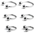 thumbnail image 1 of Briana Williams Earring Hoops Surgical Steel CBR Horseshoe Circular Rings, 1 of 2