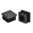 thumbnail image 4 of 30Pack 25mmx25mm(0.98inch) Plastic Tubing Plug Square Post End Caps Black, 4 of 6