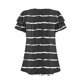 thumbnail image 5 of Camisas de Cuello de Tripulación de Manga Corta para las Mujeres Plisado Mangas de Ruffle, Cuello Redondo Casual Primavera Y Blusa de Verano, 5 of 7