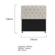thumbnail image 3 of Cabecera Lady king size - Beige WEIK Lady, 3 of 3