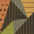 thumbnail image 1 of Ahgly Company Machine Washable Indoor Square Transitional Cinnamon Brown Area Rugs, 4' Square, 1 of 7