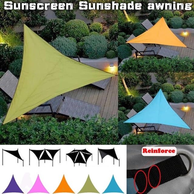 Toldo triangular impermeable a prueba de sol, vela de sombra para exteriores, vela de sombra para el sol, jardín, Patio, piscina, tienda de Picnic para acampar