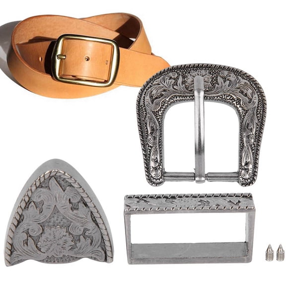 Belt Buckle, Vintage Style Cowboy Rodeo Design, Novelty Replacement Buckle for Men, Women, Party Accessories