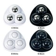 thumbnail image 4 of 4 poleas giratorias adhesivas sin ruido para contenedores cajas de almacenamiento muebles (B) color negro 6 unidades, 4 of 9