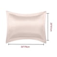 thumbnail image 2 of Unique Bargains 2-Pack Satin Silk Pillow Shams Light Tan Queen, 2 of 8