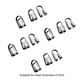 thumbnail image 3 of Sonducket 100 piezas de cierre de repuesto de cabeza redonda galvanizada para hacer joyas, pulsera, collar, gancho de cadena, hallazgos DIY Ropa, zapatos y accesorios Miscelánea Sonducket AP016234-01, 3 of 6