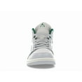 thumbnail image 3 of Jordan Men's 1 Mid White Pure Platinum Pine Green Shoes, from StockX, 3 of 5