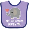 thumbnail image 3 of Inktastic Mommom Loves Me Grandchild Boys or Girls Baby Bib, 3 of 4