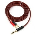 thumbnail image 5 of 1/4 to Banana Plug,6.35mm Phono to Banana Plug Speaker Audio Cable,Gold-Plated 1/4 Male to Dual Banana (1.5M), 5 of 7