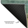 thumbnail image 5 of Addison Rugs Mayfield Premium Machine Washable Transitional Stripes Aloe Rectangle Rug, 8' X 10' Machine Washable Transitional Stripes Aloe Oversized Sherpa Throw Blanket, 5 of 6