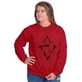 thumbnail image 3 of Triangle Dolphin Symbol Spirit Animal Sweatshirt for Men or Women Brisco Brands 4X, 3 of 6