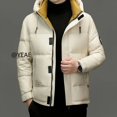thumbnail image 2 of Chaqueta corta de plumón, ropa de diseñador, chaquetas con capucha para hombre, chaquetas acolchadas ligeras de plumón de pato, abrigo de invierno para hombre, saco informal para hombre, 2 of 5
