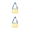 thumbnail image 1 of Bewildely Bolsa de malla de juguete de playa con diseño de hombro ajustable y conveniente, bolsa de malla para niños, bolsa de playa, piscina cinturón azul amarillo 24*20cm 2Conjunto, 1 of 6