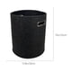 thumbnail image 2 of Cubo de almacenamiento de ropa sucia negro, cubo de almacenamiento misceláneo, cubo de almacenamiento de juguetes para niños - Cubo de ropa sucia plegable, tela del hogar, con asa, cesto de la ropa, c, 2 of 7