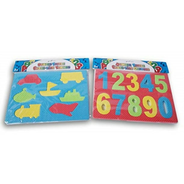 foam puzzles children's basic number puzzle set with fun shapes