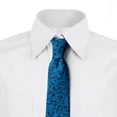 thumbnail image 2 of Leaves Necktie, Scenes from Nature, Dress Tie, 3.7", Blue and Violet Blue, by Ambesonne, 2 of 3
