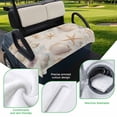 thumbnail image 5 of Golf Cart Seat Covers for 2 Seater,Coastal Shell Conch Soft Microfiber Cart Seat Towel Blanket,Summer Beach Starfish Burlap Absorbent Breathable Non Slip Bench Seats Protector for Golf Course 51"x31", 5 of 9