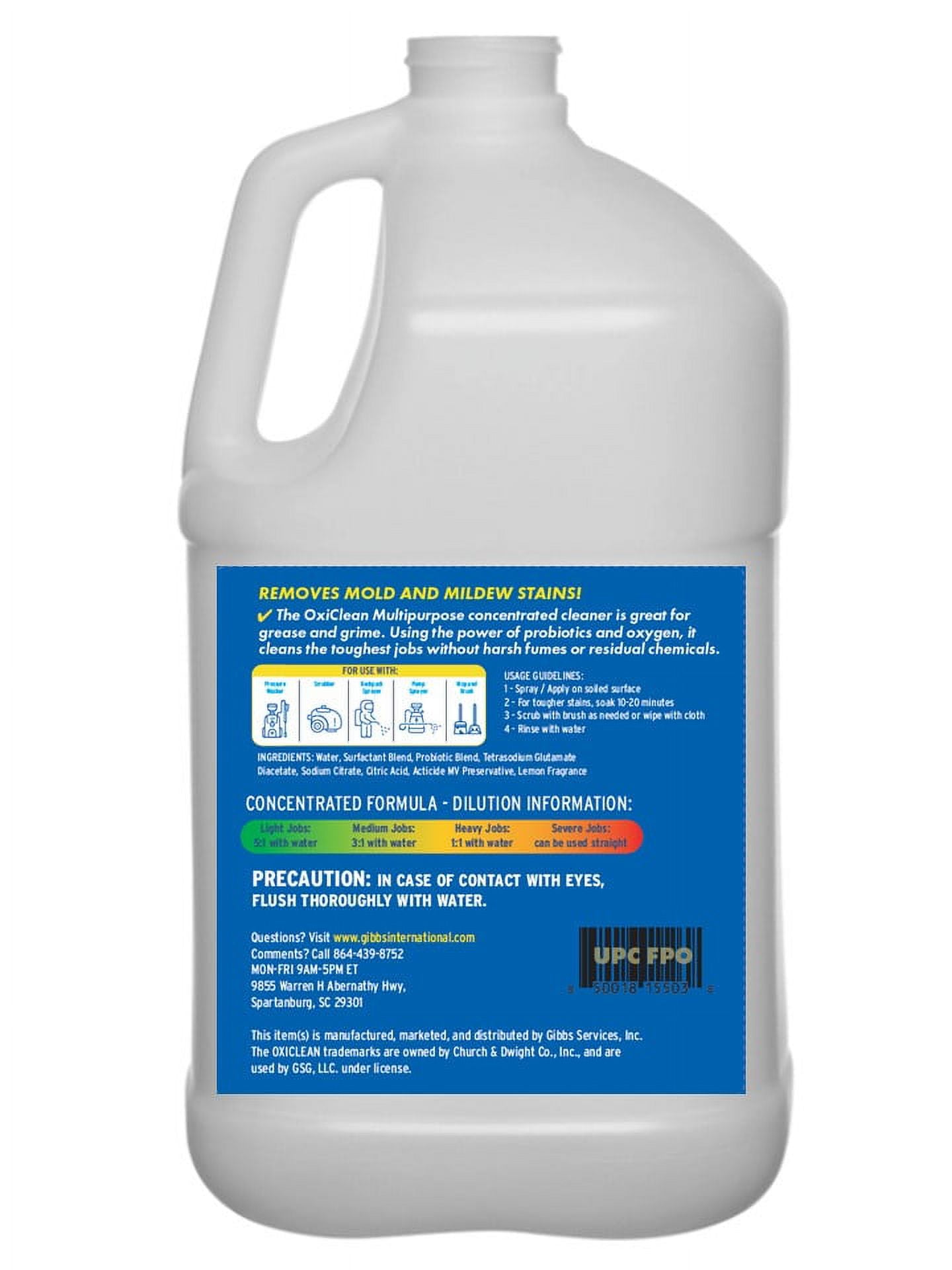 OxiClean 1-Gallon Multi-surface Concentrated Outdoor Cleaner