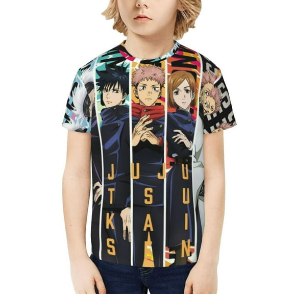 Jujutsu Kaisen Satoru Gojo Kids T-Shirt 3d Printed Graphic T-Shirts Boys And Girls Short Sleeve Shirts For Youth Kids X-Small