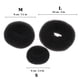 thumbnail image 3 of Juego de 3 Ligas Invisibles para Cabello en Estilo Donut, Color Negro, Tamaños Grande, Mediano y Pequeño, Ideales para Recogidos Elegantes y Discretos., 3 of 4