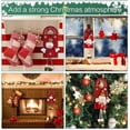 thumbnail image 5 of Colgador de puerta de Navidad, 2 piezas, colgantes de puerta de Navidad, decoraciones de puerta de Navidad, colgador de puerta de Papá Noel para el hogar, hotel, perilla de puerta (Santa y muñeco de nieve) brillar  Electrónica, 5 of 5
