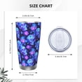 thumbnail image 4 of Easygdp Skull flower star sky 20oz Stainless Steel Vacuum Insulated Double Wall Travel Tumbler, Durable Insulated Coffee Mug with Spillproof Lid-Straw Two-piece Set, 4 of 8