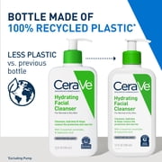 CeraVe Hydrating Facial Cleanser for Normal to Dry Skin, Daily Face Wash for Dryness, 12 fl oz