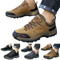 thumbnail image 6 of Mens Shoes,All Season Mens Fashion Sports Hiking Footwear Round Toe Lace Up Flat Non Comfortable Walking Shoe,Shoes for Men,Khaki,11.5, 6 of 9