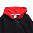 thumbnail image 5 of Staki Toddler Zip-Up Hoodies for Boys and Girls Colorful Cotton Blend Sweatshirts with Pockets Sizes 2T-15Y(Black,7-8 Years), 5 of 6