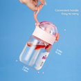thumbnail image 3 of MINKUROW 380ml Glass Pitcher Juice Drinking Cup BPA Free Transparent Leakproof For Girls Boys Children Adults Travel Mug With Shoulder Strap Portable, 3 of 7