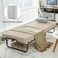 thumbnail image 3 of Costway Folding Bed w/Memory Foam Mattress Dust-Proof Bag Rollaway Metal Bed Sleeper Made in Italy, 3 of 10