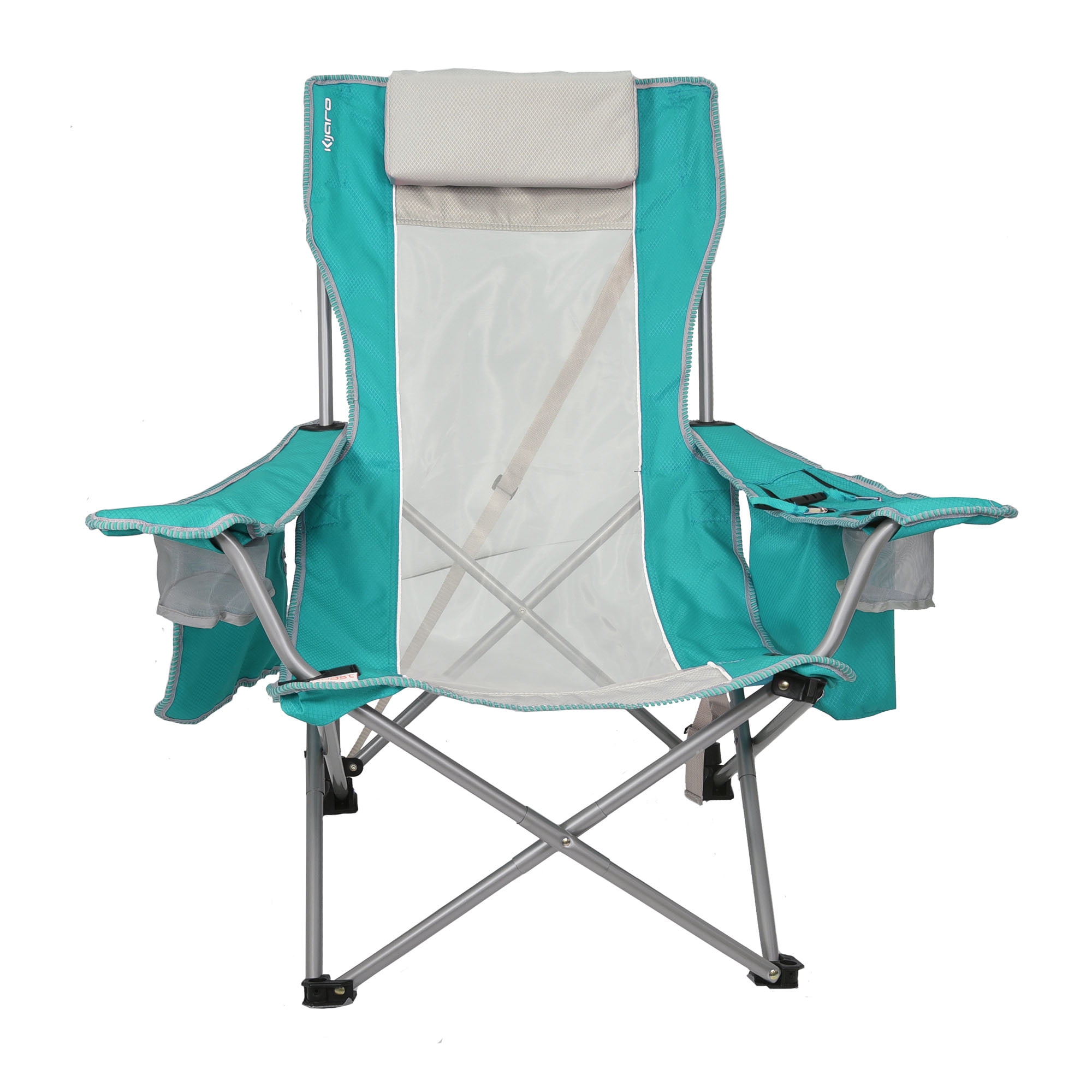 Kijaro Coast Dual Lock Portable Beach Wave Chair Ionian Turquoise 54076