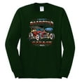 thumbnail image 2 of Wild Bobby, Ford Retro T-Bucket Roadster 1923 Vintage Garage Motors, Cars and Trucks, Men Long Sleeve Shirt, Forest Green, 3X-Large, 2 of 4