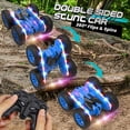 thumbnail image 2 of CNKOO Enfants Cascader Voiture de Contrôle à Distance 2.4GHz RC Cascadeur Voiture Double Face 360 ° Rotation Voitures Télécommande Jouets pour Garçon et Fille 6-12 Cadeau d'Anniversaire, 2 of 8