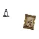 thumbnail image 5 of Figura de escritorio,Escultura abstracta de pensador para decoración de oficina y hogar.,Marco de fotos,Marco de fotos ornamentado Marco barroco antiguo,Marco de fotos de pared para, 5 of 8
