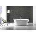 thumbnail image 6 of Kube Ovale 67'' White Free Standing Bathtub - Easy to Clean Easy to Repair, 6 of 7
