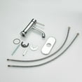 thumbnail image 6 of BWE Bathroom Sink Faucet Chrome Single Hole with Pop Up Drain Stopper with Overflow and Water Supply Hose Single Handle Aerator Spout Lavatory, 6 of 7