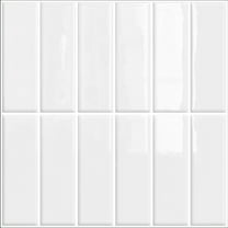 DEWOO Peel and Stick Backsplash Wall Tiles, Extra Thick 3D Wall Panels, Heat & Water Resistant, Easy DIY Kitchen, Bathroom, Laundry, Fireplace & Rental Home Wall Décor (10-Sheet, 12"×12"),White