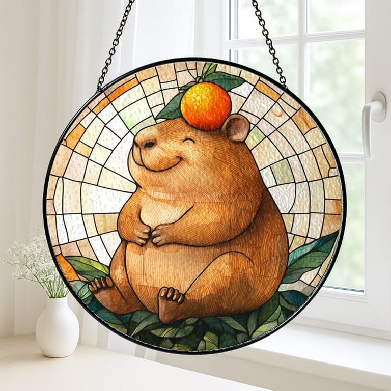 Stained Glass Art Divine Light カメルーン銀貨 Stained Glass Art