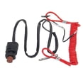 thumbnail image 1 of Outboard Cut Off Switch, for Tohatsu Tether Emergency Kill Stop Switch Safety Tether Lanyard Protect,1 x Emergency Kill Stop Switch,red, 1 of 5