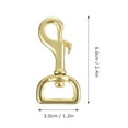 thumbnail image 4 of 2 Pcs Clips de Plongée en Laiton à Vis Pivotantes à Illets, 4 of 8
