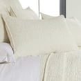 thumbnail image 4 of Homthreads - Beckett Bedspread Set -King Bedspread + Two King Pillow Shams - Microfiber Jacquard - Damask Scroll - Cream - Bedspread Size (120 x 118 in.) and Pillow Sham Size (36 x 20 in.), 4 of 6